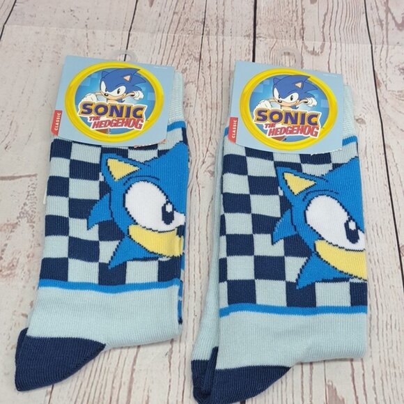 Bioworld Other - Classic Sonic The Hedgehog Crew Socks 10-13, Lot Of 2 Pairs